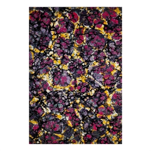Safavieh Fiesta Shag 4'-0&quot x 6'-0&quot Power Loomed Rug in Lavender / Multi-Color