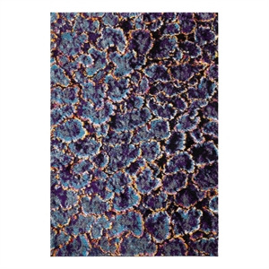 Safavieh Fiesta Shag 5'-1&quot x 7'-6&quot Power Loomed Rug in Turquoise / Multi-Color