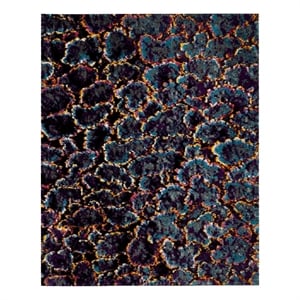 Safavieh Fiesta Shag 8'-0&quot x 10'-0&quot Power Loomed Rug in Turquoise / Multi-Color
