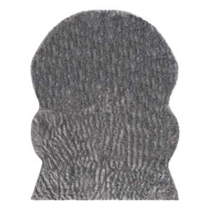 Safavieh Faux Sheep Skin 8'-0&quot x 10'-0&quot Acrylic Power Loomed Rug in Dark Gray