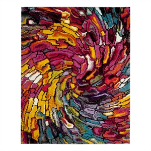 Safavieh Fiesta Shag 9'-0&quot x 12'-0&quot Power Loomed Rug in Multi-Color