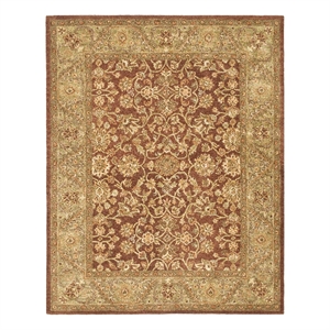 Safavieh Golden Jaipur 8'-3&quot x 11'-0&quot Wool Hand Tufted Rug in Rust / Green
