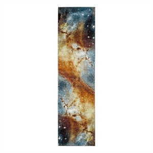 Safavieh Galaxy 2'-3&quot x 8'-0&quot Power Loomed Rug in Orange / Multi-Color