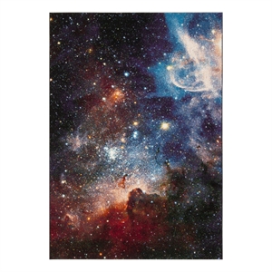 Safavieh Galaxy 4'-0&quot x 6'-0&quot Power Loomed Rug in Purple / Multi-Color