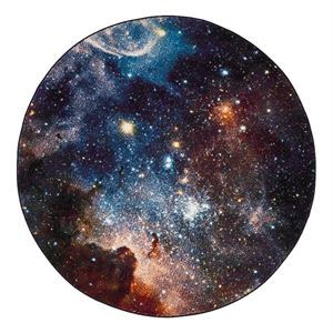 Safavieh Galaxy 5'-3&quot x 5'-3&quot Power Loomed Rug in Purple / Multi-Color