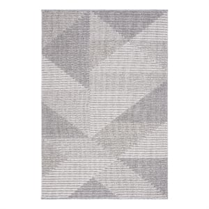Safavieh Global 9'-0&quot x 12'-0&quot Power Loomed Rug in Light Gray / Gray