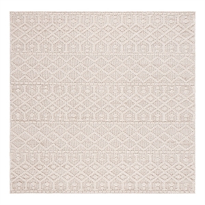 Safavieh Global 6'-7&quot x 6'-7&quot Power Loomed Rug in Beige / Ivory
