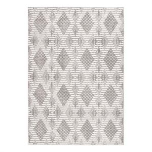 Safavieh Global 8'-0&quot x 10'-0&quot Power Loomed Rug in Gray / Ivory
