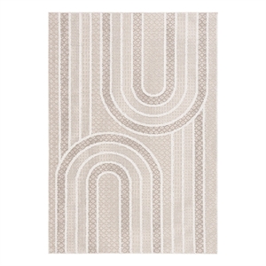 Safavieh Global 4'-0&quot x 6'-0&quot Power Loomed Rug in Beige / Ivory