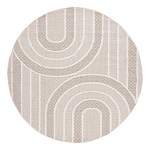 Safavieh Global 6'-7&quot x 6'-7&quot Power Loomed Rug in Beige / Ivory