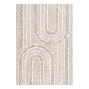 Safavieh Global 8'-0&quot x 10'-0&quot Power Loomed Rug in Beige / Ivory