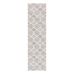 Safavieh Global 2'-2&quot x 8'-0&quot Power Loomed Rug in Gray / Ivory