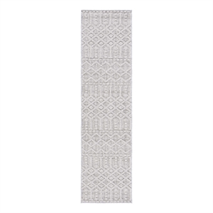Safavieh Global 2'-2&quot x 8'-0&quot Power Loomed Rug in Gray / Ivory