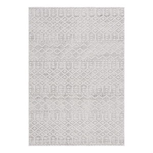 Safavieh Global 4'-0&quot x 6'-0&quot Power Loomed Rug in Gray / Ivory