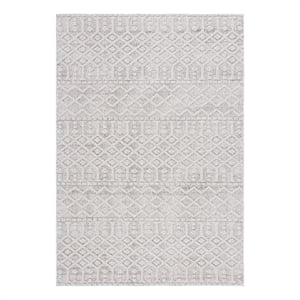 Safavieh Global 8'-0&quot x 10'-0&quot Power Loomed Rug in Gray / Ivory