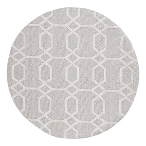 Safavieh Global 6'-7&quot x 6'-7&quot Power Loomed Rug in Gray / Ivory