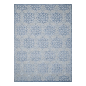 Safavieh Glamour 8'-0&quot x 11'-0&quot Wool Hand Tufted Rug in Blue / Ivory