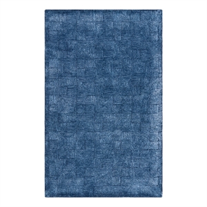 Safavieh Glamour 5'-0&quot x 8'-0&quot Wool and Cotton Hand Tufted Rug in Navy