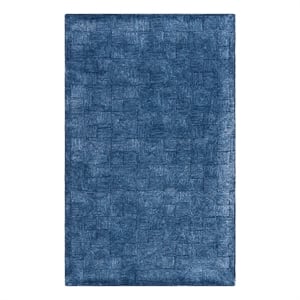 Safavieh Glamour 6'-0&quot x 9'-0&quot Wool and Cotton Hand Tufted Rug in Navy