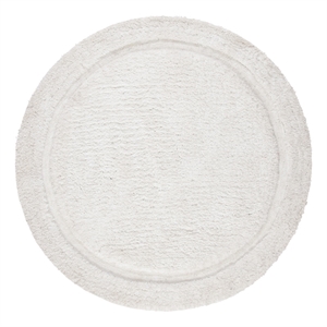 Safavieh Glamour Shag 6'-0&quot x 6'-0&quot Hand Tufted Rug in Ivory