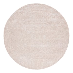Safavieh Glamour 6'-0&quot x 6'-0&quot Wool and Cotton Hand Tufted Rug in Pink / Ivory