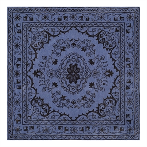Safavieh Glamour 6'-0&quot x 6'-0&quot Wool Hand Tufted Rug in Purple