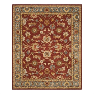 Safavieh Heritage 9'-0&quot x 12'-0&quot Wool Hand Tufted Rug in Red / Blue