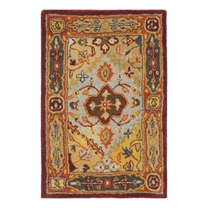 Safavieh Heritage 2'-3&quot x 4'-0&quot Wool Hand Tufted Rug in Multi-Color