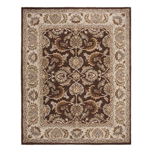 Safavieh Heritage 8'-0&quot x 11'-0&quot Wool Hand Tufted Rug in Brown / Ivory