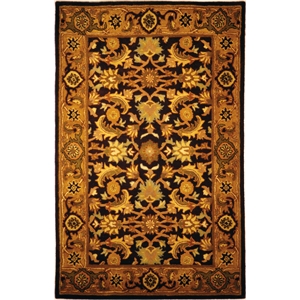 Safavieh Heritage 4'-0&quot x 6'-0&quot Wool Hand Tufted Rug in Multi-Color / Navy