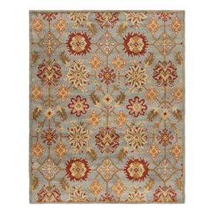 Safavieh Heritage 8'-0&quot x 10'-0&quot Wool Hand Tufted Rug in Charcoal / Multi-Color