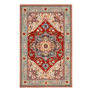 Safavieh Heritage 8'-0&quot x 10'-0&quot Wool Hand Tufted Rug in Red / Pink