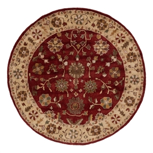 Safavieh Heritage 3'-6&quot x 3'-6&quot Wool Hand Tufted Rug in Red / Gold