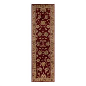 Safavieh Heritage 2'-3&quot x 8'-0&quot Wool Hand Tufted Rug in Red / Gold