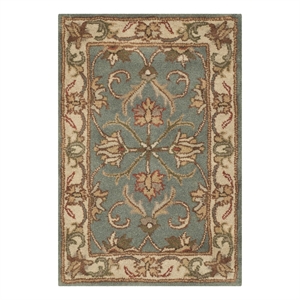 Safavieh Heritage 2'-3&quot x 4'-0&quot Wool Hand Tufted Rug in Blue / Beige