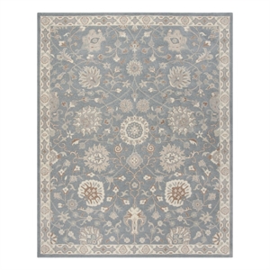 Safavieh Heritage 8'-0&quot x 10'-0&quot Wool Hand Tufted Rug in Gray / Ivory