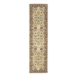 Safavieh Heritage 2'-3&quot x 8'-0&quot Wool Hand Tufted Rug in Blue / Brown