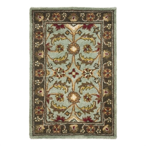 Safavieh Heritage 3'-0&quot x 5'-0&quot Wool Hand Tufted Rug in Blue / Brown