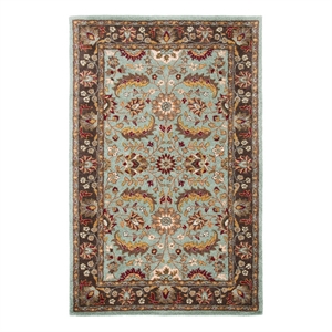 Safavieh Heritage 4'-0&quot x 6'-0&quot Wool Hand Tufted Rug in Blue / Brown