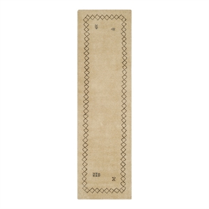 Safavieh Himalaya 2'-3&quot x 8'-0&quot Wool Hand Loomed Rug in Beige / Multi-Color