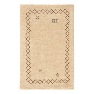 Safavieh Himalaya 3'-0&quot x 5'-0&quot Wool Hand Loomed Rug in Beige / Multi-Color