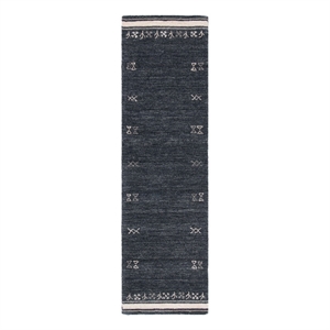 Safavieh Himalaya 2'-3&quot x 8'-0&quot Wool Hand Loomed Rug in Charcoal