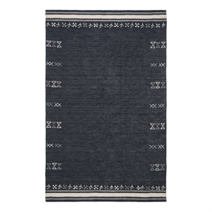 Safavieh Himalaya 4' X 6' Wool Hand Loomed Rug in Charcoal