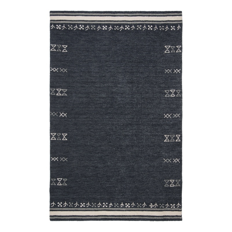 Safavieh Himalaya 5' X 8' Wool Hand Loomed Rug in Charcoal