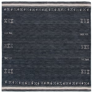 Safavieh Himalaya 6'-0&quot x 6'-0&quot Wool Hand Loomed Rug in Charcoal