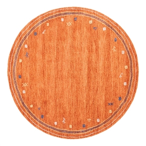 Safavieh Himalaya 6'-0&quot x 6'-0&quot Wool Hand Loomed Rug in Rust