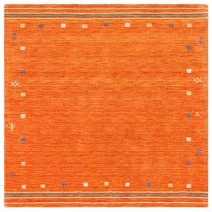Safavieh Himalaya 6'-0&quot x 6'-0&quot Wool Hand Loomed Rug in Rust