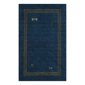 Safavieh Himalaya 4'-0&quot x 6'-0&quot Wool Hand Loomed Rug in Blue / Multi-Color