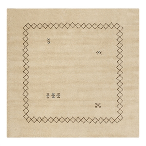 Safavieh Himalaya 6'-0&quot x 6'-0&quot Wool Hand Loomed Rug in Beige / Multi-Color