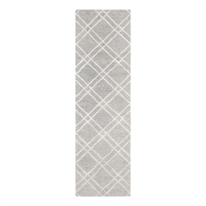 Safavieh Himalaya 2'-3&quot x 8'-0&quot Wool Hand Tufted Rug in Gray / Silver